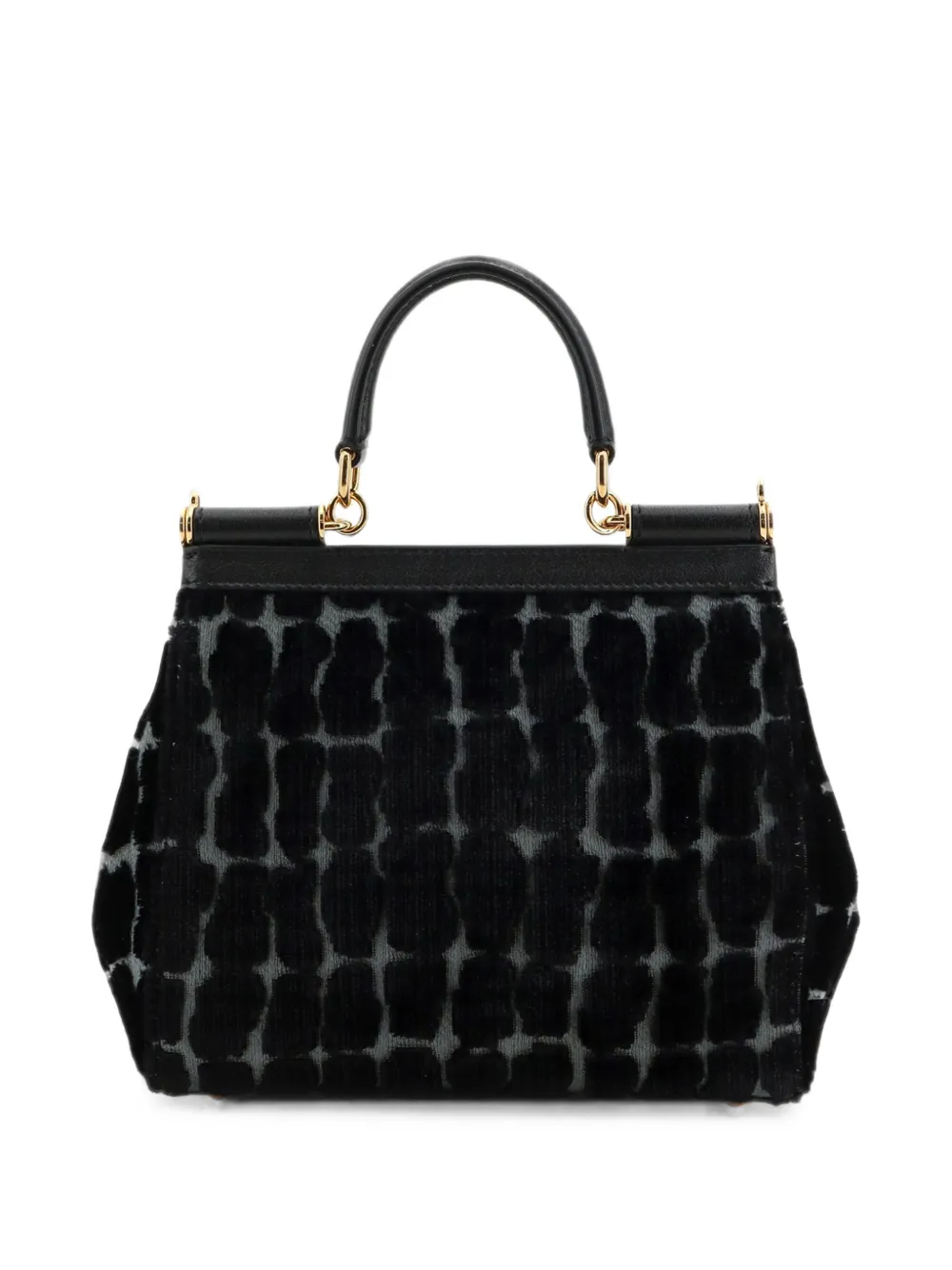 Dolce & Gabbana Sicily schoudertas met luipaard-patroon Zwart