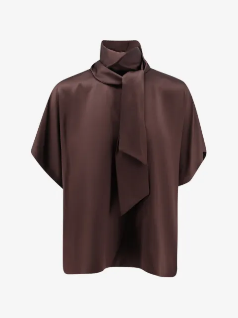 Brunello Cucinelli scarf-detail blouse