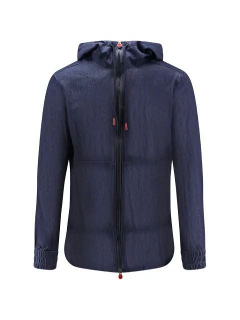 Kiton zip-up drawstring lightweight jacket