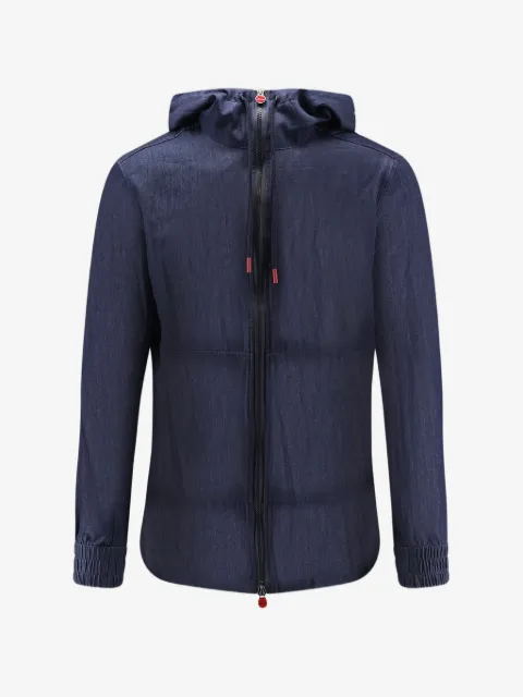 Kiton zip-up drawstring lightweight jacket