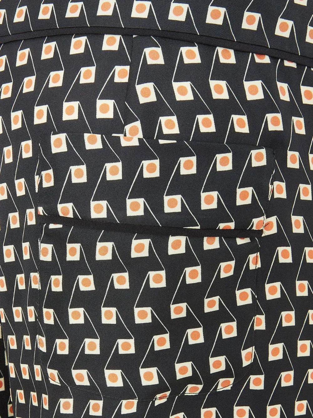 FENDI Broek met geometrische print Zwart