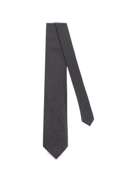 TOM FORD silkeslips med geometrisk mønster