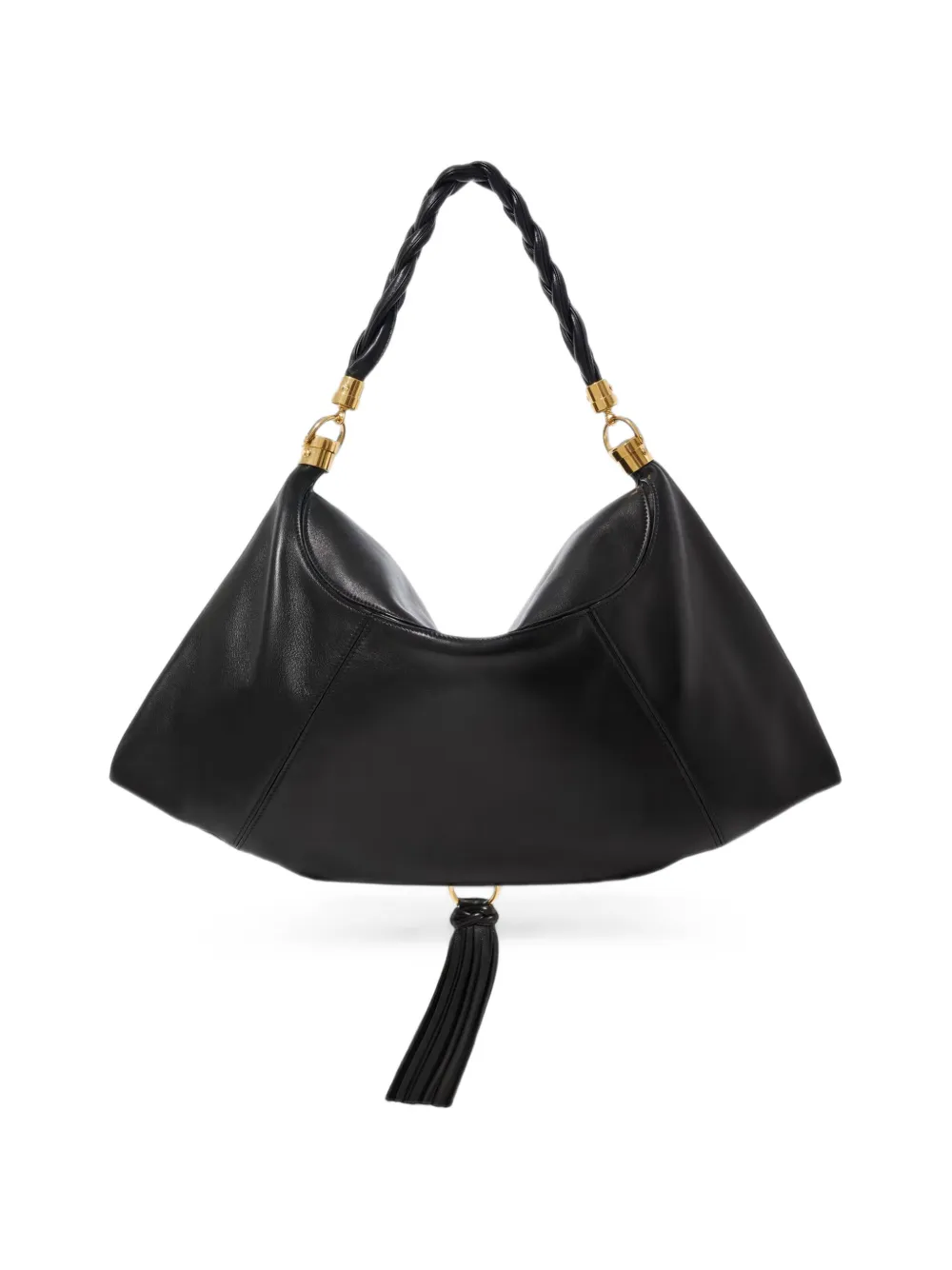 Chloé large Marcie foulard bag in soft leather - Black
