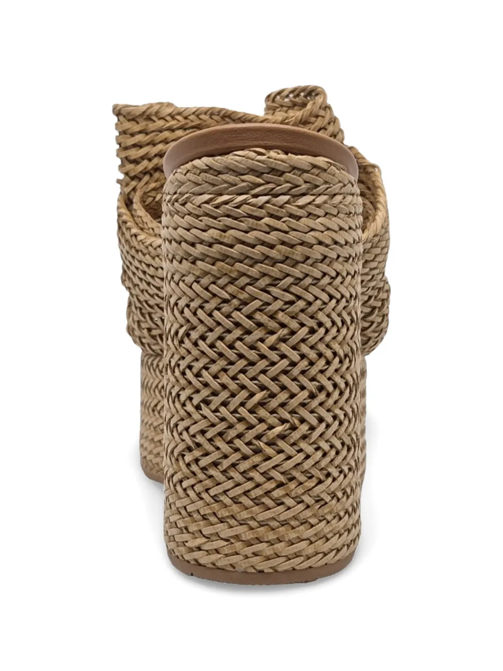 Casadei woven wedge heeled sandals Beige