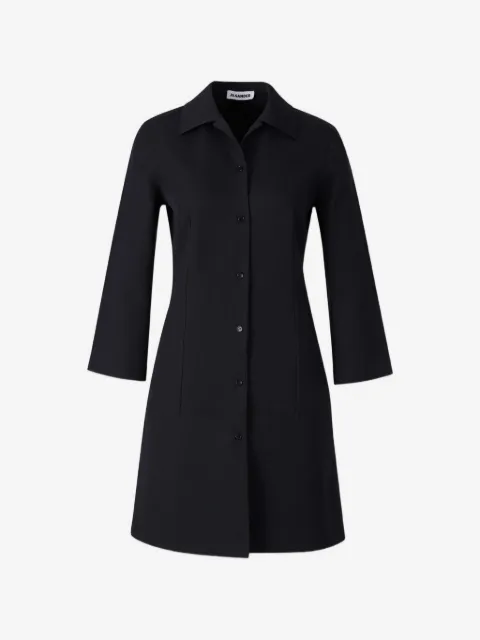 Jil Sander manteau à simple boutonnage