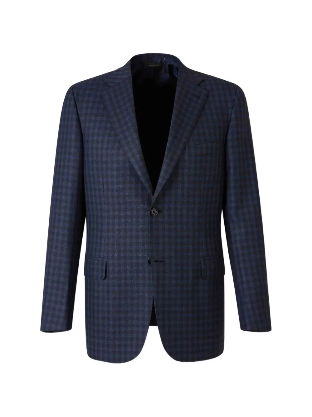 Brioni check wool-blend blazer - Blu