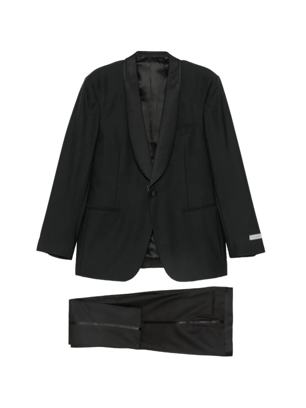 Canali shawl-lapel suit - Nero