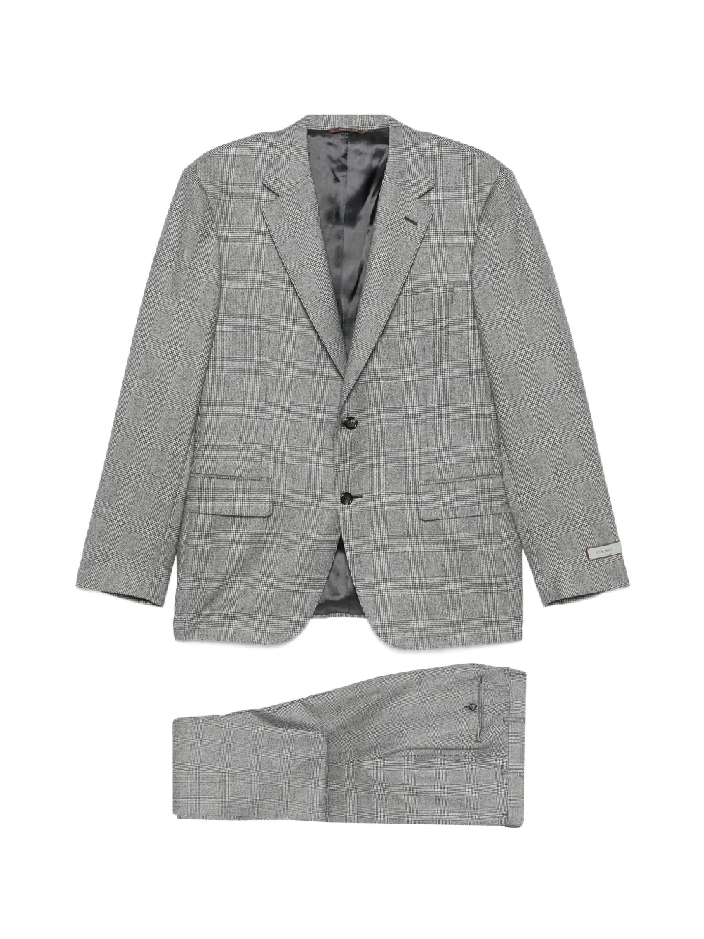 Canali Prince of Wales check suit - Grigio