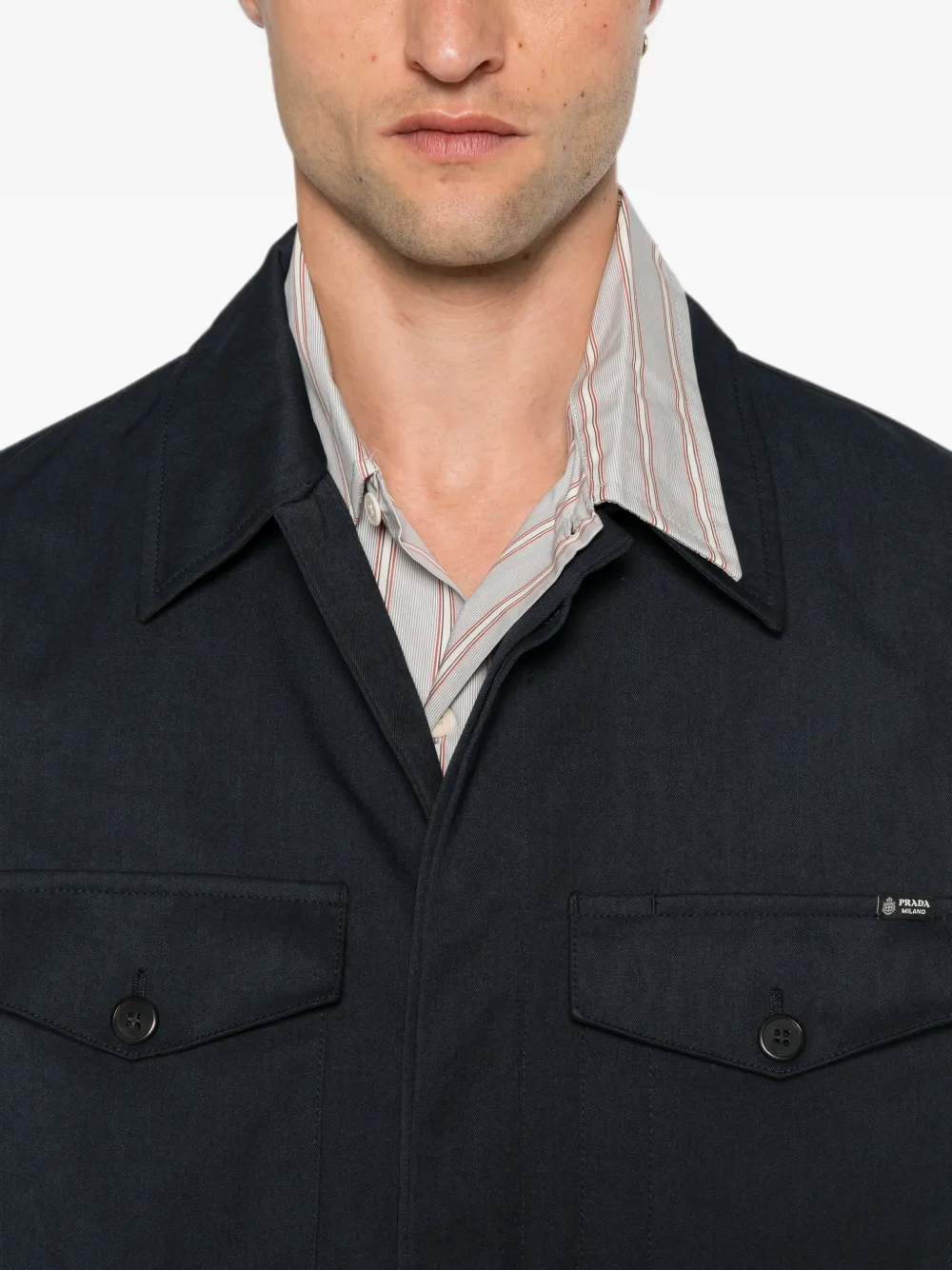 Prada Jack met klepzak Blauw