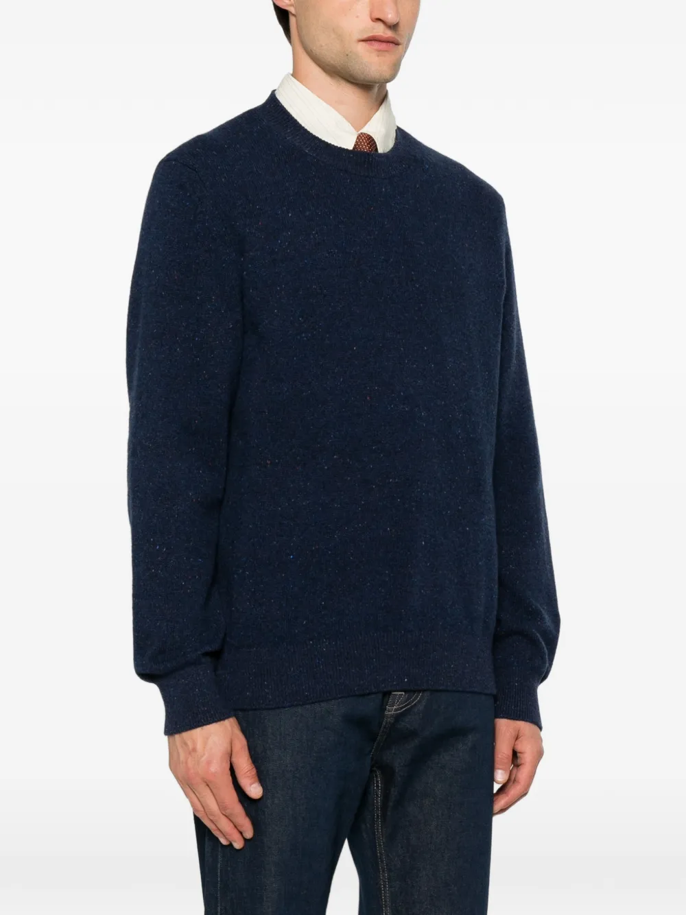 Eleventy Gebreide trui met ronde hals Blauw