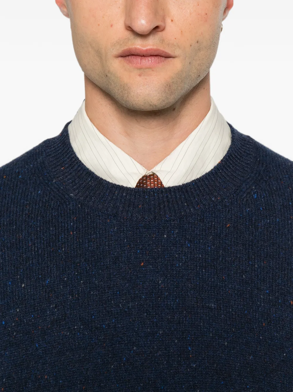 Eleventy Gebreide trui met ronde hals Blauw