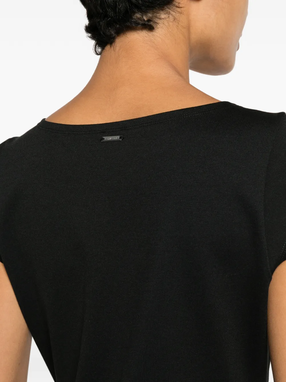 Calvin Klein Midi-jurk met kapmouwen Zwart
