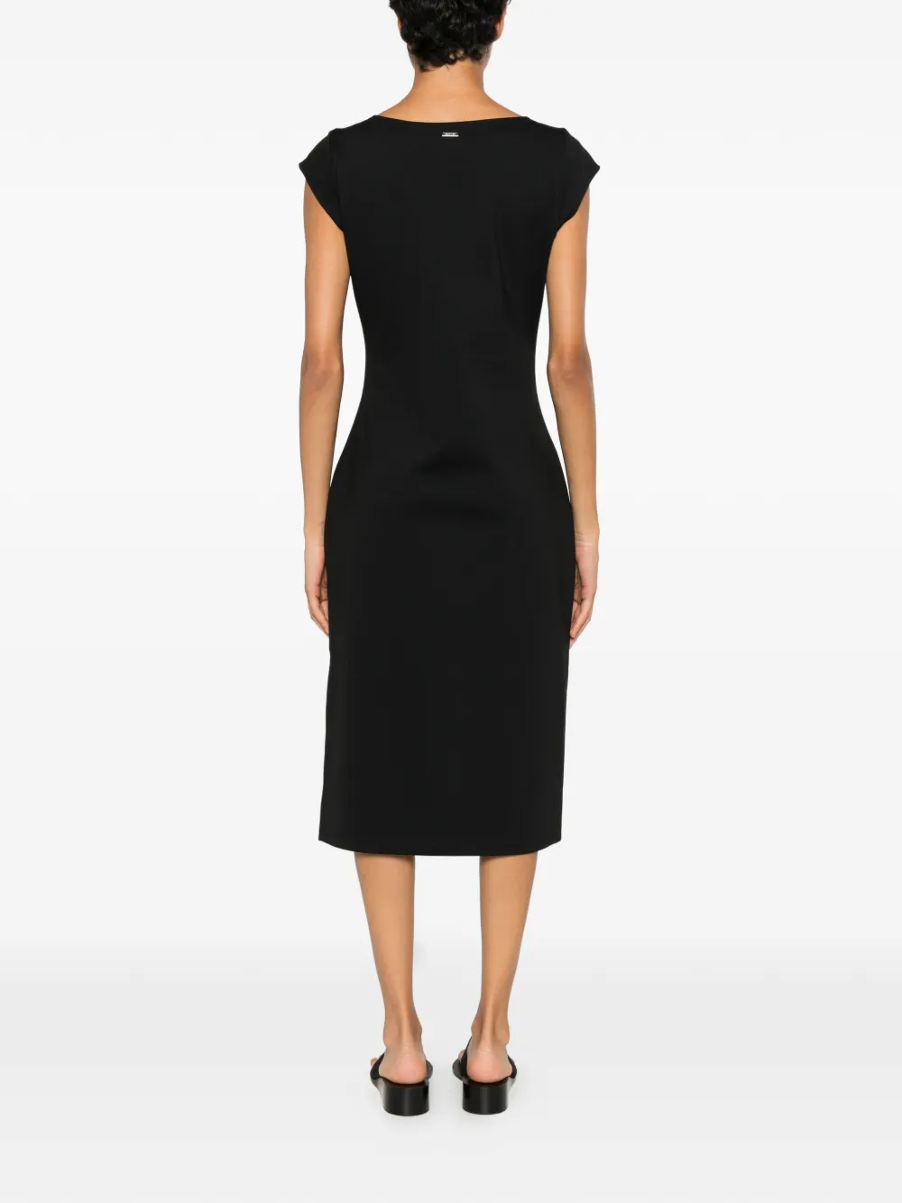 Calvin Klein Midi-jurk met kapmouwen Zwart