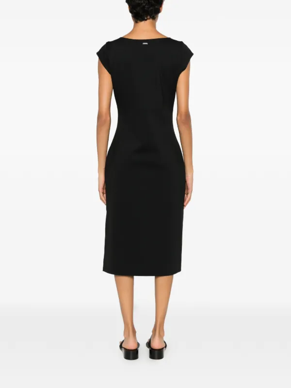 calvin klein black cap sleeve dress cap-sleeve Midi | Strapless Long Dress SUMMERW24 Color:Peacock/Jade Womens Calvin Klein Tulip