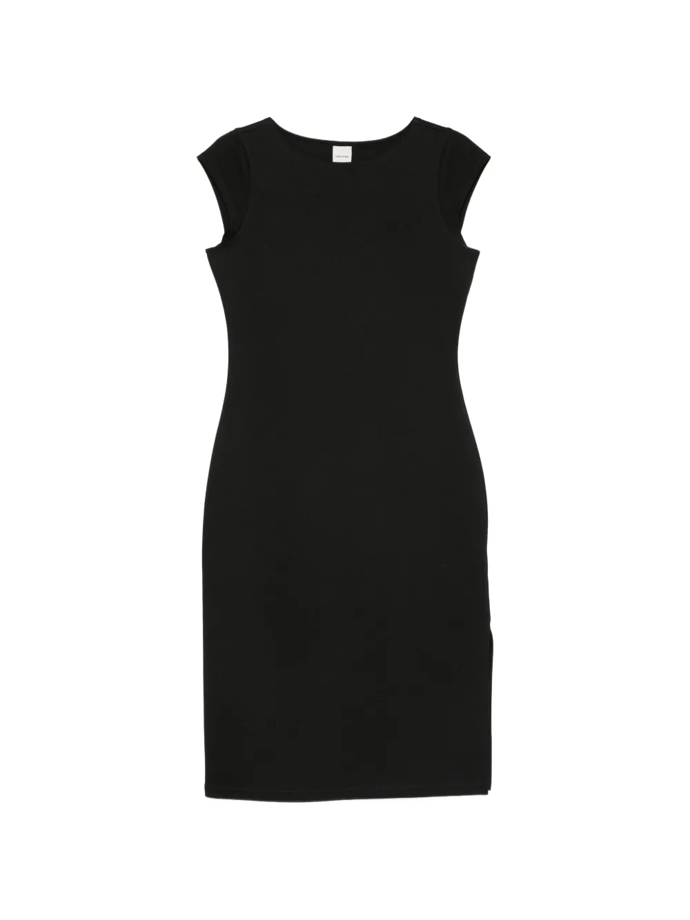 Calvin Klein cap-sleeve midi dress - Nero