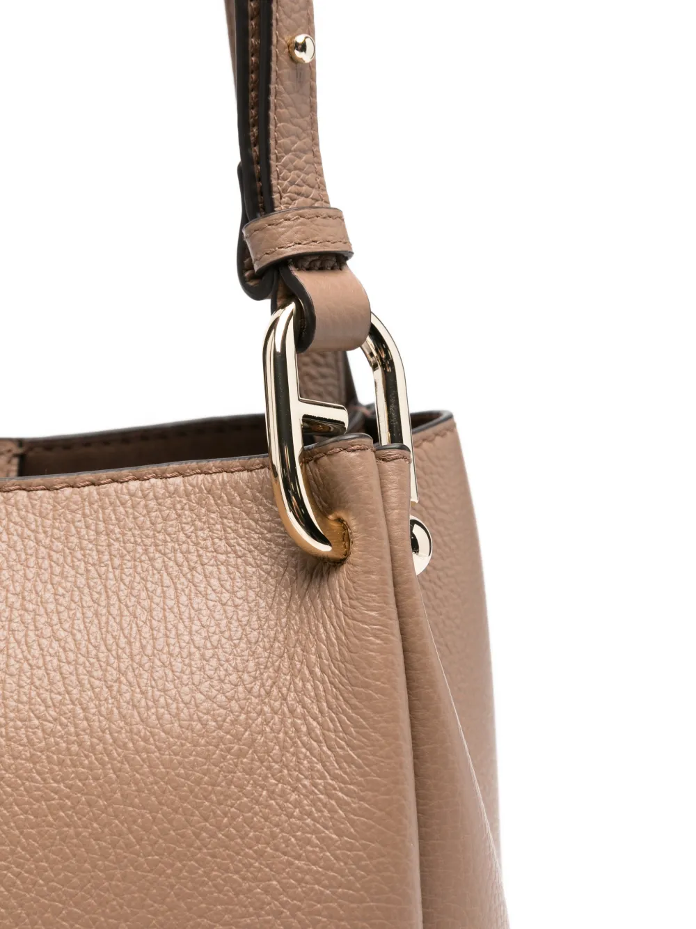 Furla Nuvola leren shopper Beige
