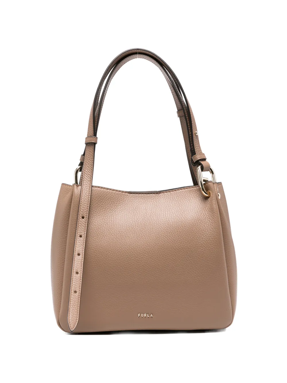 Furla Nuvola leather tote bag - Toni neutri