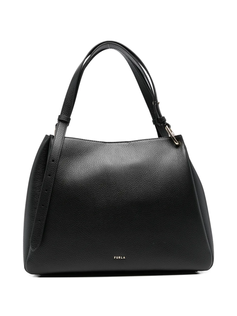Furla Nuvola grained-leather tote bag - Nero