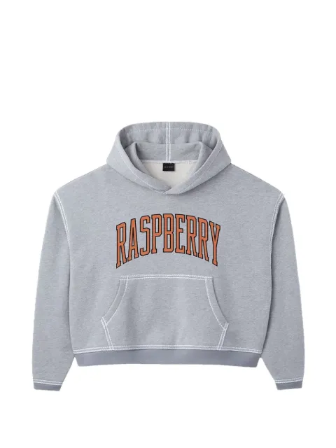 GV Gallery logo-print contrast-stitch hoodie