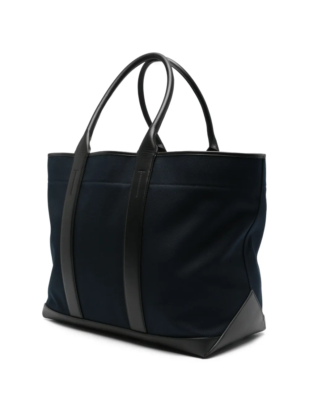 TOM FORD Canvas shopper met leren afwerking Blauw