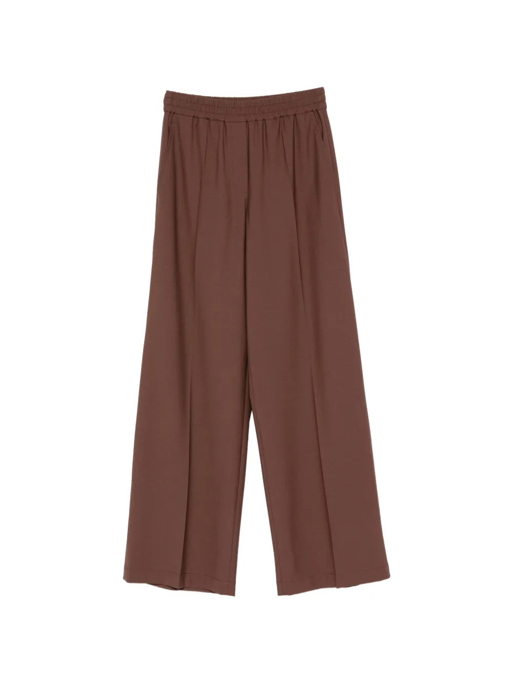 Brunello Cucinelli pleated wide-leg trousers - Marrone
