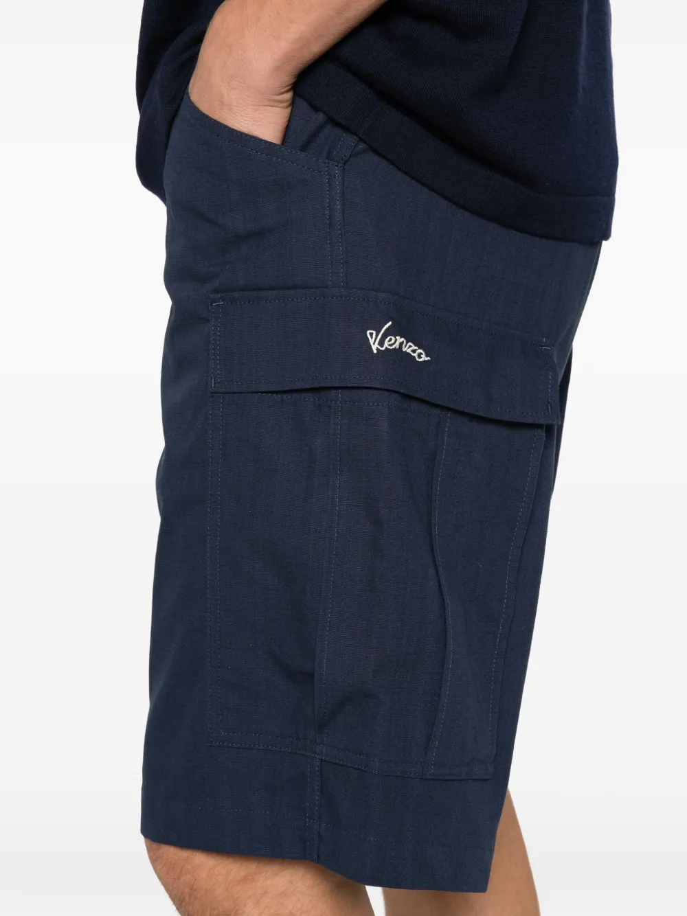 Kenzo Cargo shorts Blauw