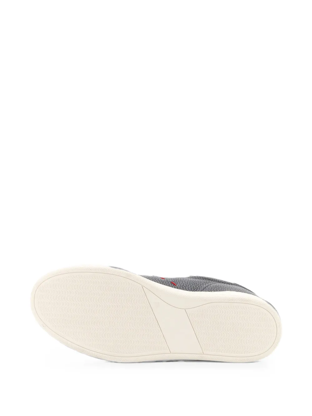 Kiton leather sneakers Zwart