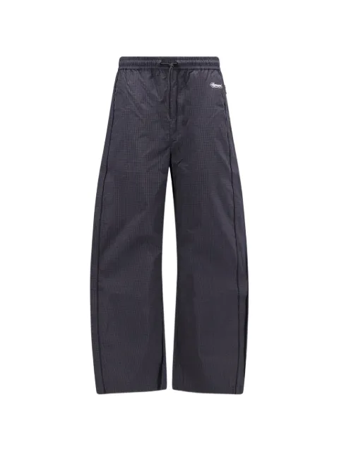 Represent check-pattern track pants
