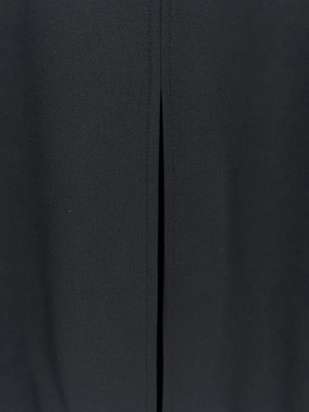 Stella McCartney Midi-jurk met split en asymmetrische mouwen Zwart
