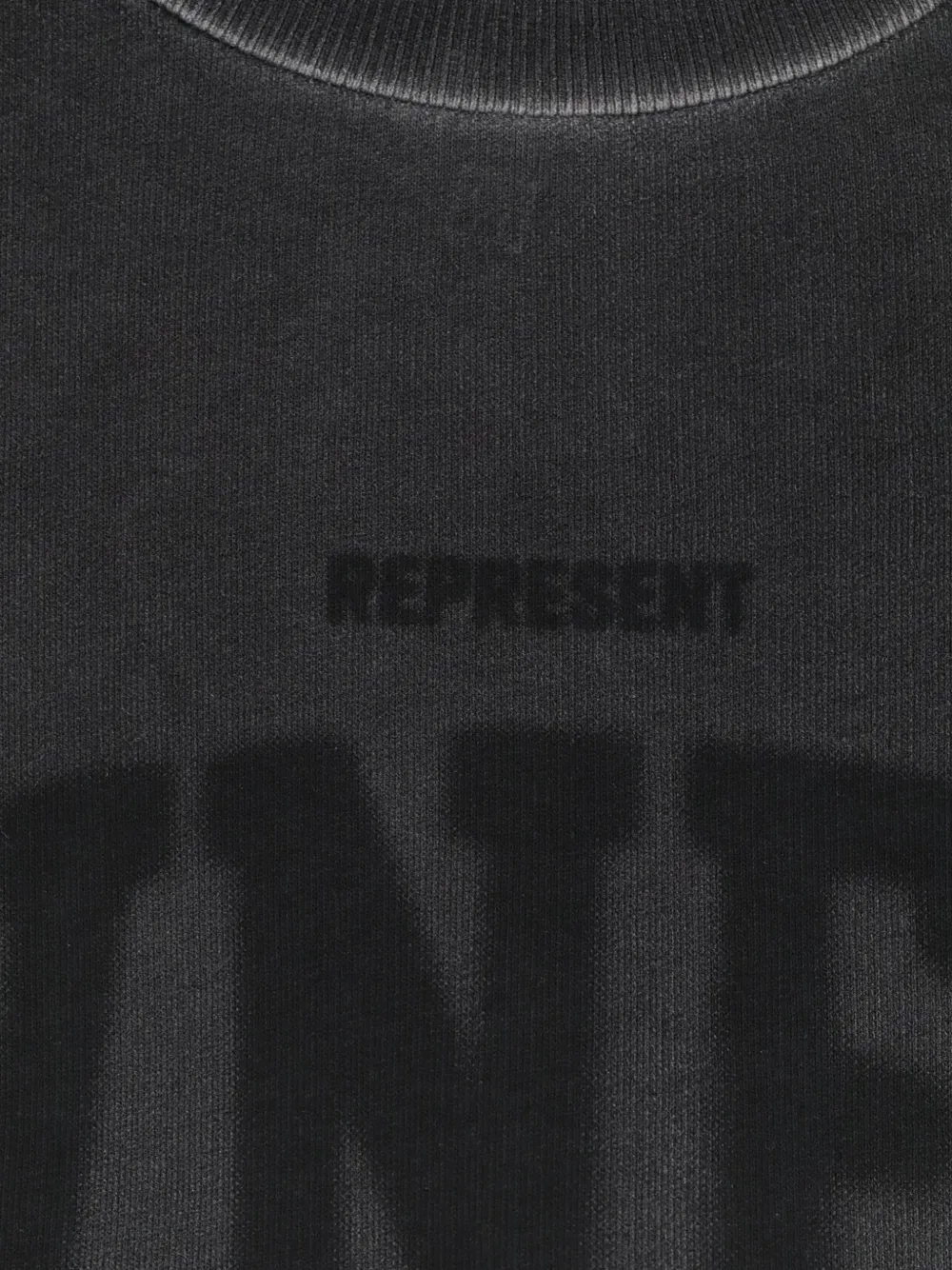 Represent Sweater met logoprint Zwart