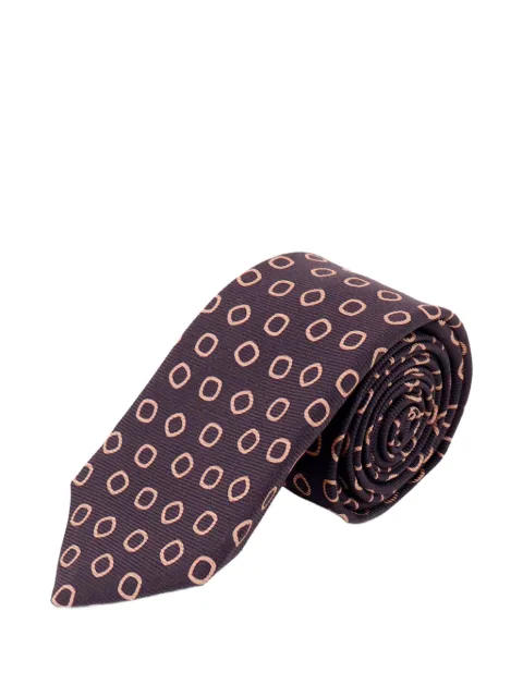 Kiton geometric-print tie