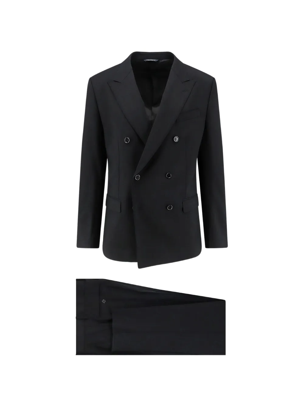Dolce & Gabbana peaked-lapel double-breasted suit - Nero
