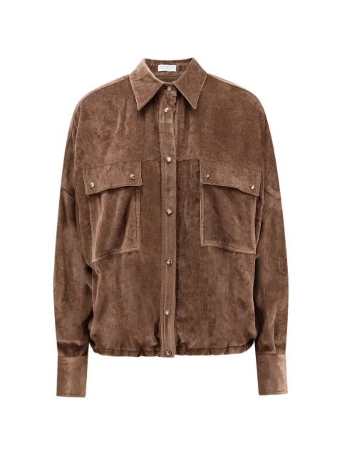 Brunello Cucinelli flap-pocket corduroy shirt