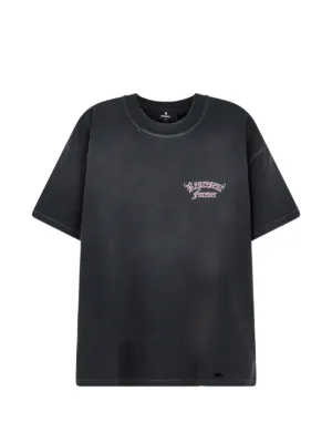 Represent logo-print T-shirt | Black | FARFETCH SG