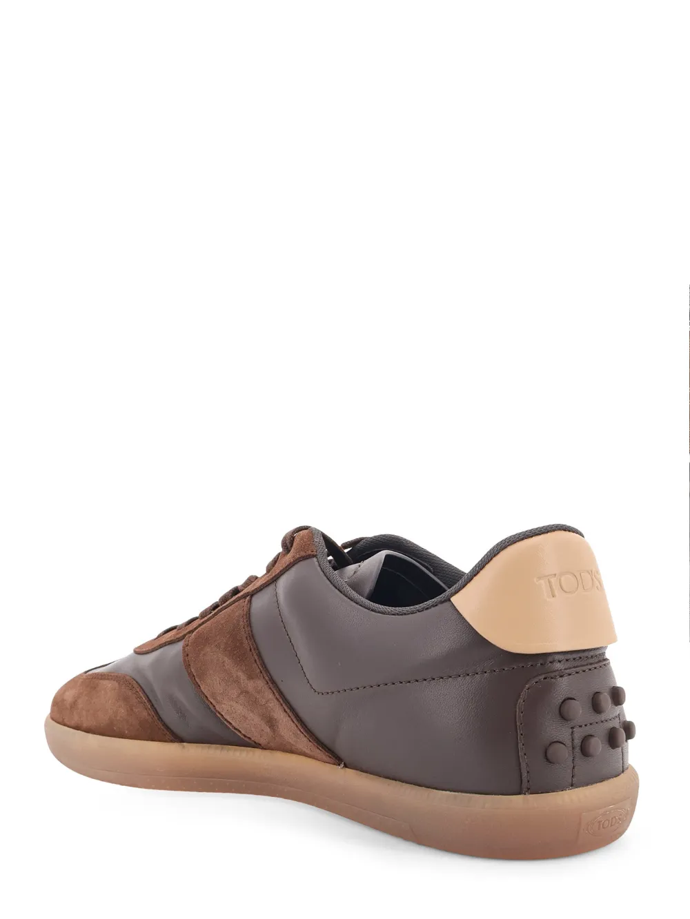 Tod's suede-panels sneakers Bruin