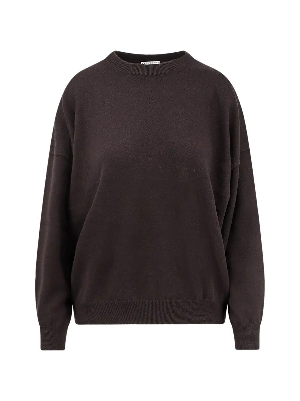 Brunello Cucinelli monili-chain crew-neck sweater - Marrone
