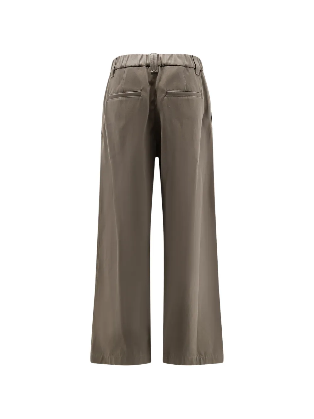 Brunello Cucinelli pleated wide-leg trousers Groen