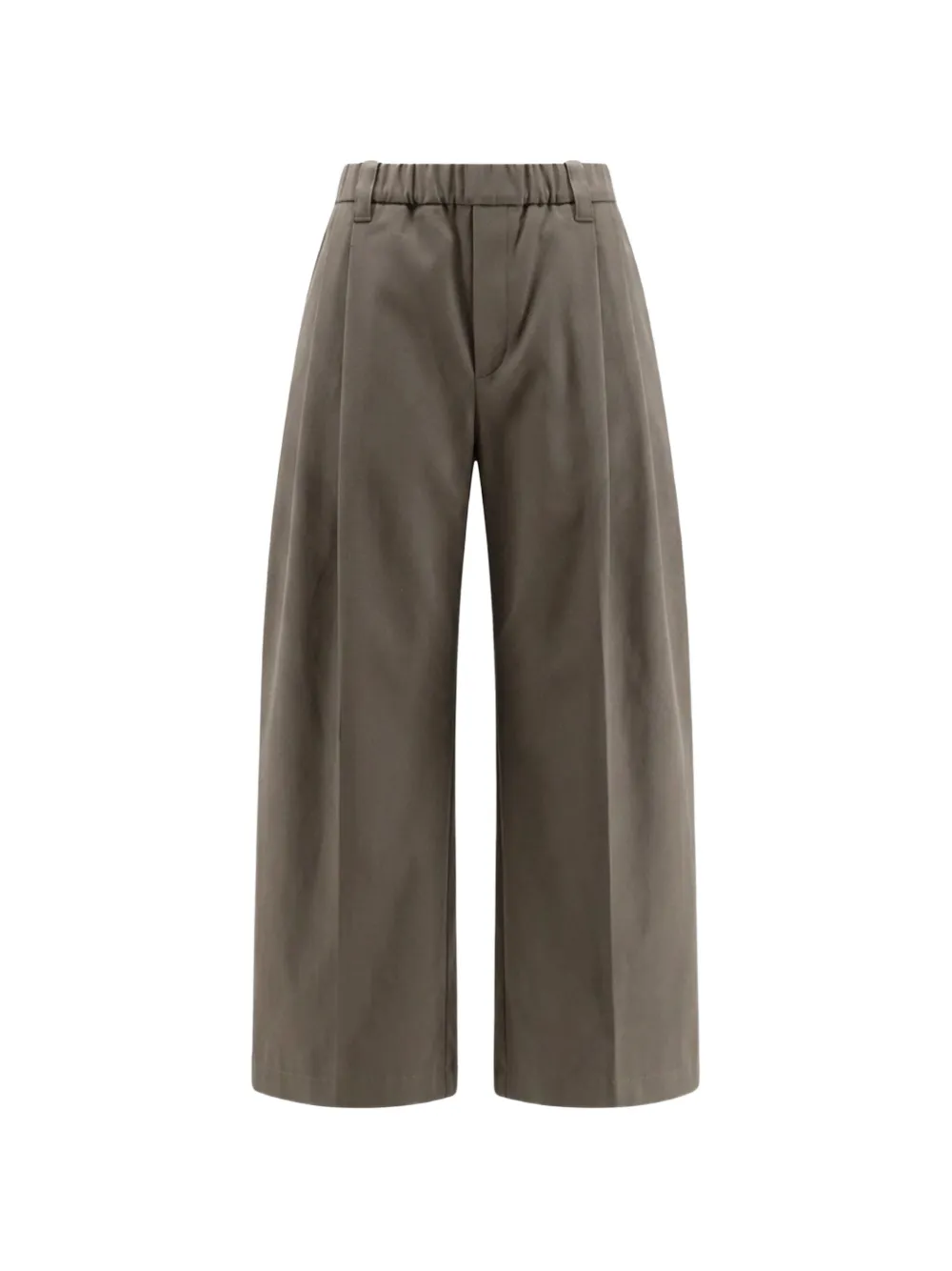 Brunello Cucinelli pleated wide-leg trousers Groen