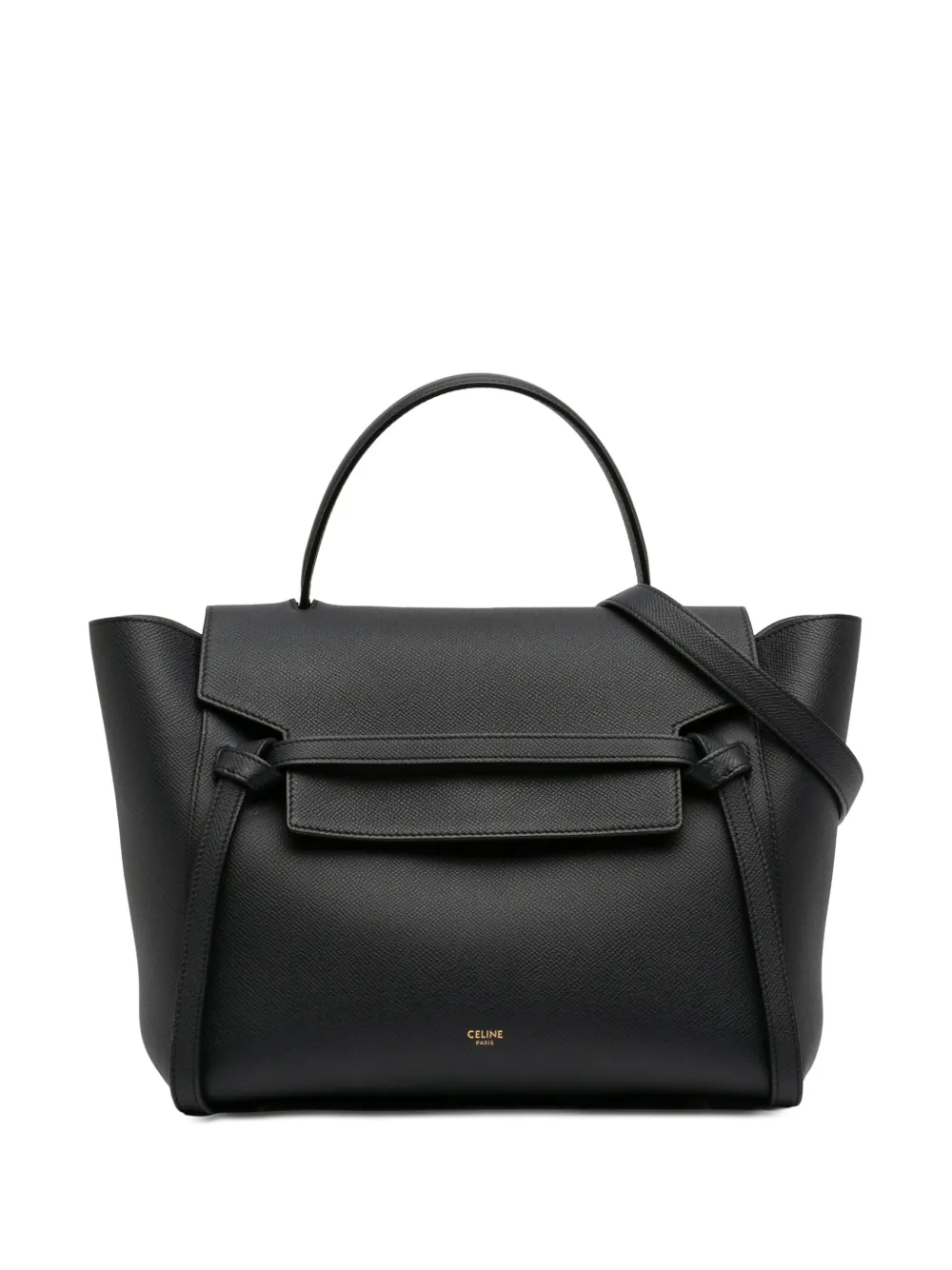 Celine Pre-Owned 2019 Mini Grained Calfskin Belt Bag satchel - Black