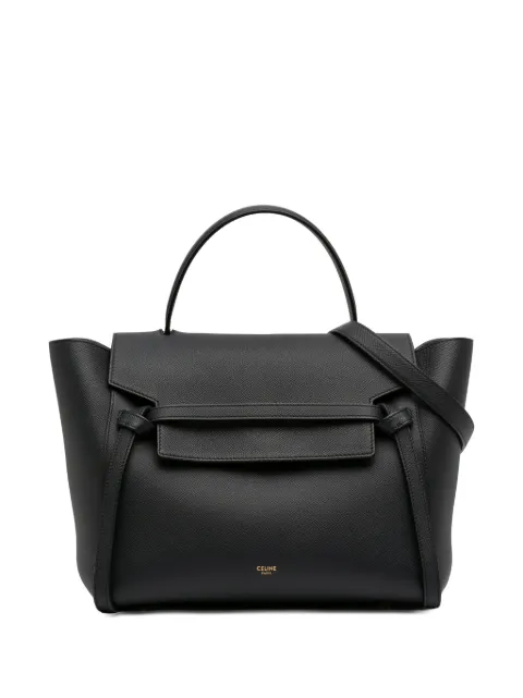 Celine Pre-Owned 2019 ミニ グレインカーフスキン ベルト バッグ サッチェルバッグ