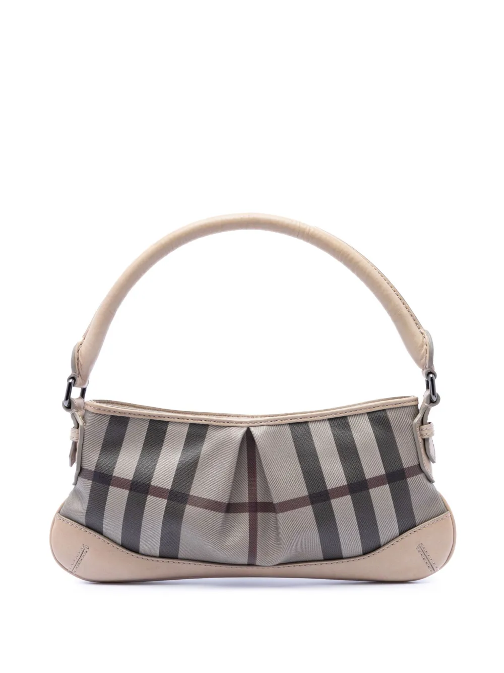 Burberry Pre-Owned 2000-2017 Smoke Check Coated Canvas shoulder bag - Grey