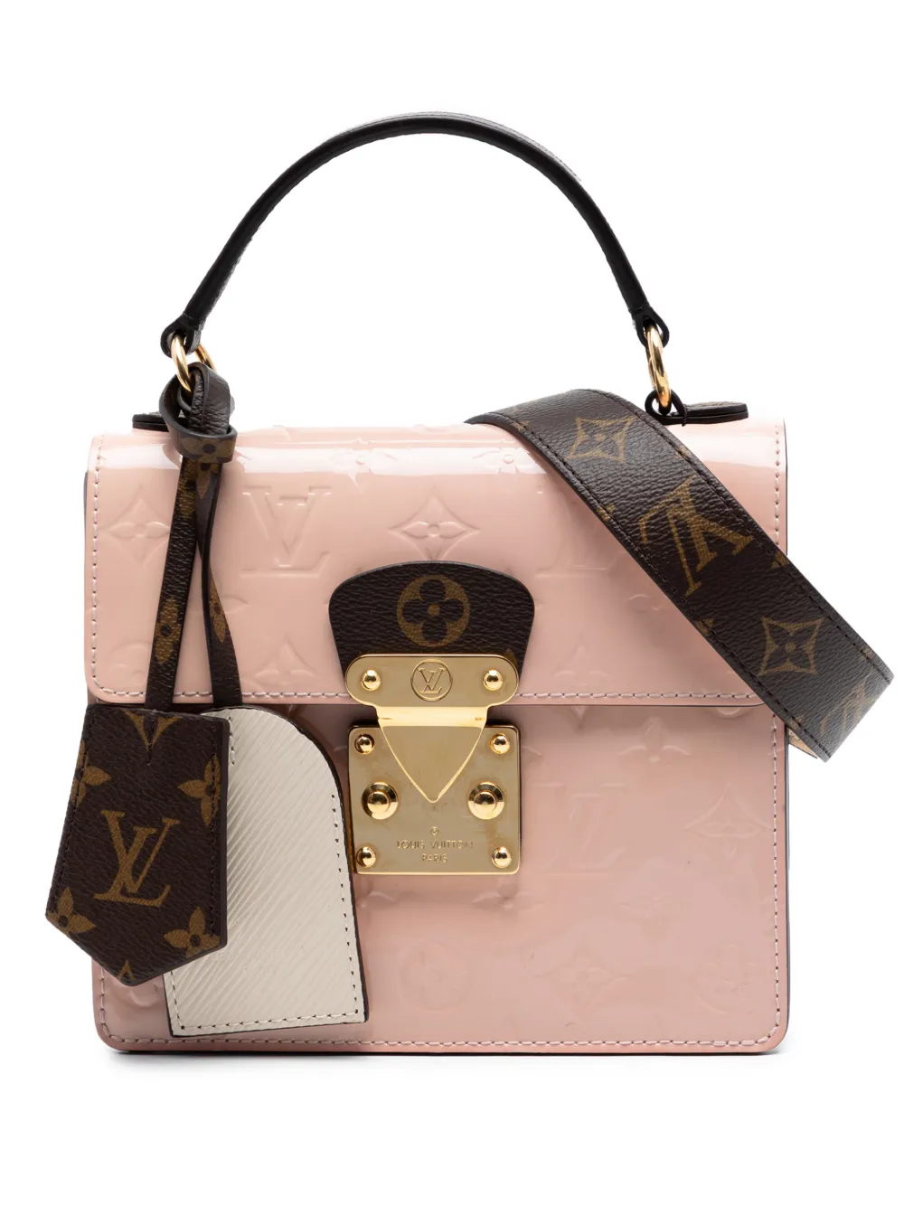 Louis Vuitton Pre-Owned 2021-2026 Monogram Vernis Spring Street satchel - Rosa