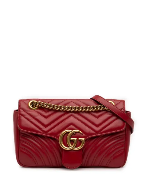 Gucci Pre-Owned 2016-2026 Medium GG Marmont Matelasse Leather shoulder bag