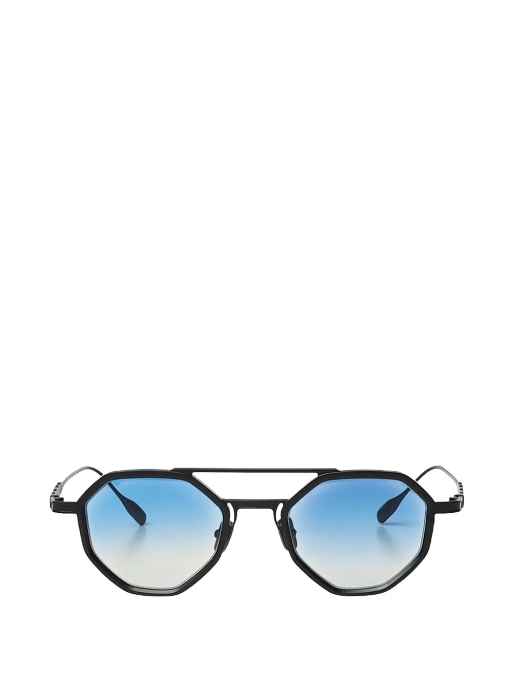 Capote geometric-frame double-bridge sunglasses - Nero