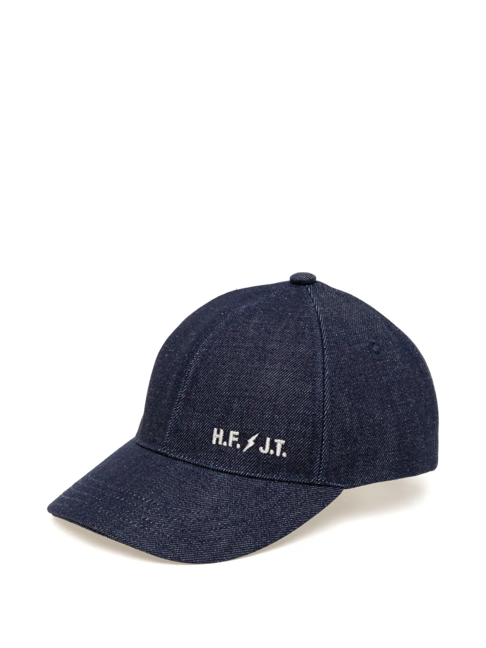 A.p.c. Logo-embroidered Denim Cap In Blue