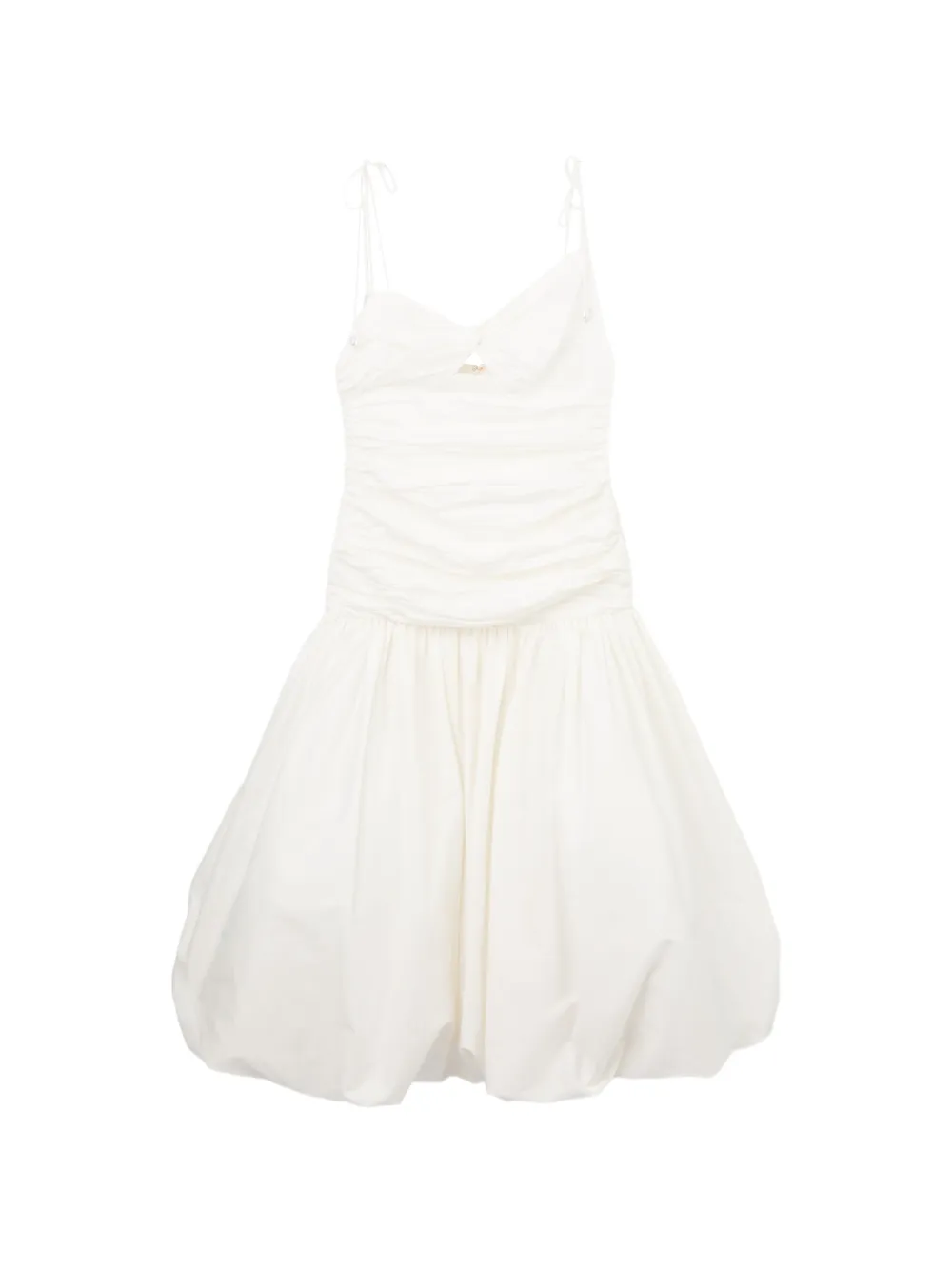 Self-Portrait ruched cut-out midi dress