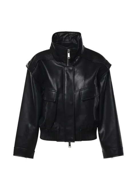 Self-Portrait panelled high-neck jacket