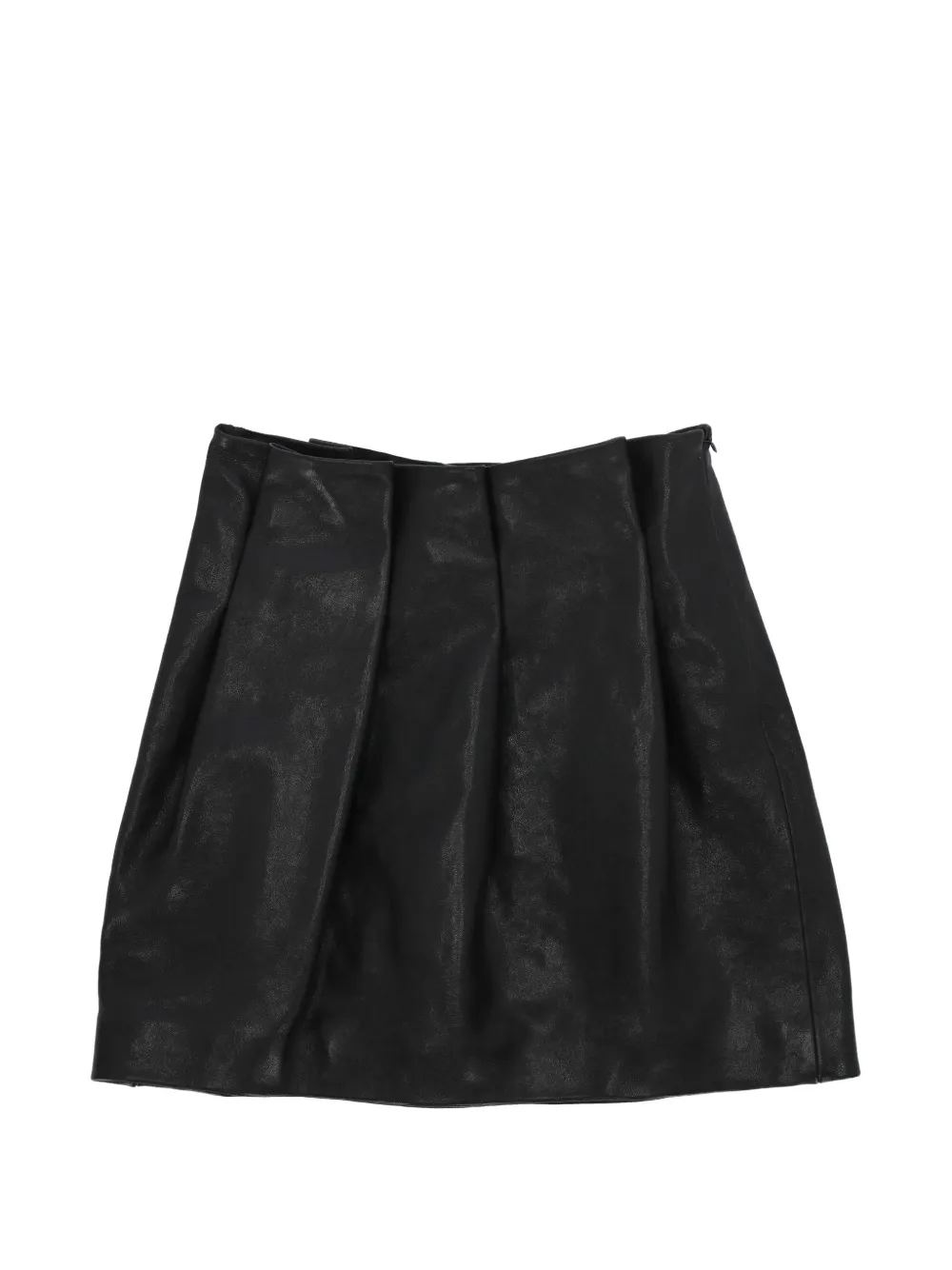 LEO SEASON pleated mini skirt - Nero