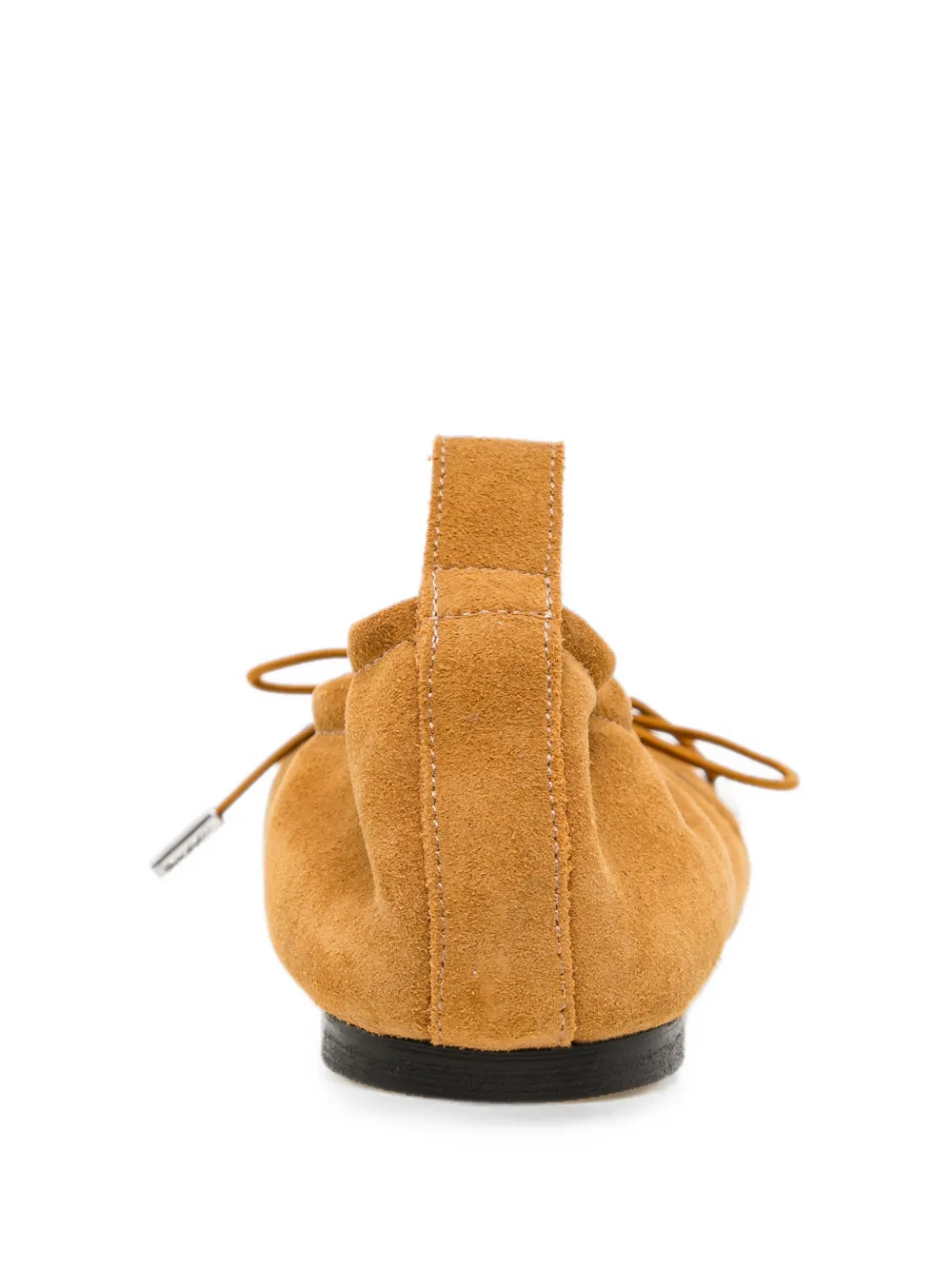 ALOHAS suede bow-detail ballet flats Bruin