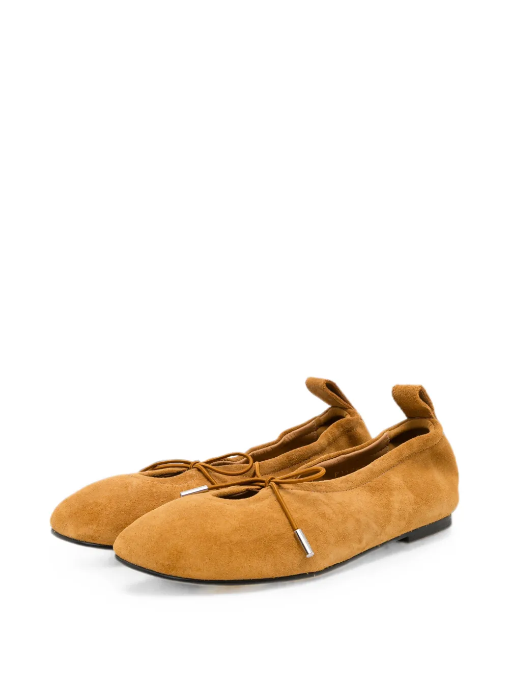 ALOHAS suede bow-detail ballet flats Bruin
